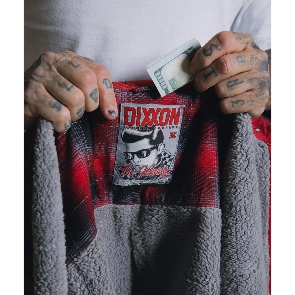 DIXXON Flannel Company The Johnny Shirt Jacket Mens 2XL Fleece Lined Flannel Red - Picture 4 of 8
